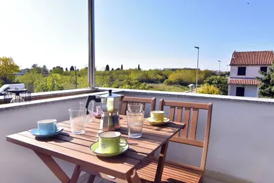 Image de Apartment Gallery Umag Wi-Fi washing machine, air-conditioning, balcony, parking