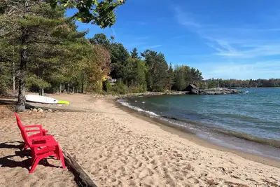 Unique Private Sandy Beach and Bay