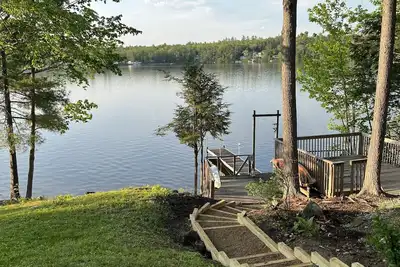 Image de Half Moon Lake, Barnstead, Nh vacation house on water front with firepit
