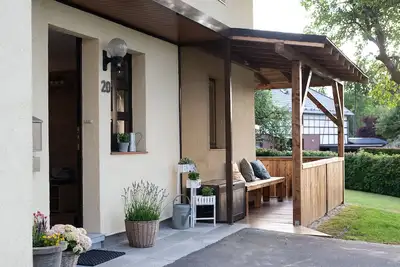 \"Sommerhaus\" vacation home with sauna, pellet stove, e-charging station, e-bikes and garden