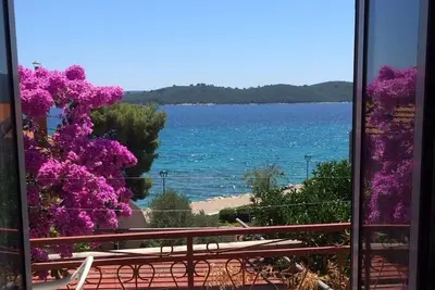 Image de Appartement de deux chambres avec le balcon et la vue sur le mer Orebic, Peljesac (A-4563-a)