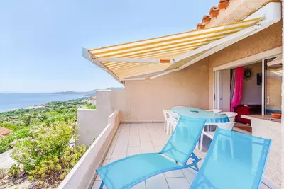 El Oro - Terrasse Vue Mer et piscine - Porto Vecchio