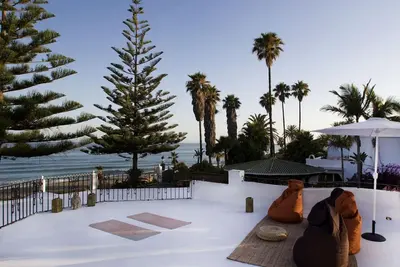 Seafront 2 villas in Golden Mile, Marbella - safe summer on the beach in privacy