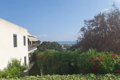 T3 vue mer avec piscine