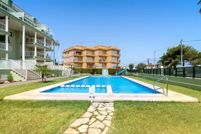 Image de Bel appartement pour 4 personnes avec climatisation, Wifi, piscine, Tv et terrasse
