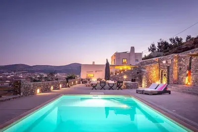 Image de Platinum Paros Villa | 6 Bedroom Villa | Gorgeous Sea Views & Private Swimming Pool | Kolymbithres