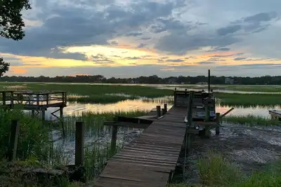 Image de James Island 1/1 Marsh front with Dock/Bike to Folly/10 minutes to Charleston