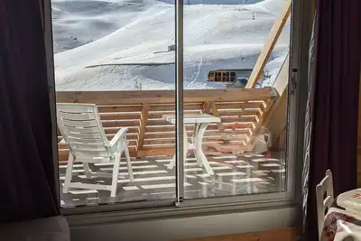 Image de Piau Engaly studio 5 places terrasse sud, face pistes