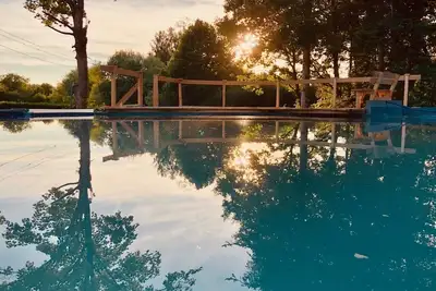 Image de Appartement de vacances \"Bodensee\" avec terrasse, jardin partagé et étang de baignade