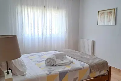 Apartment in condominium with pool, garden and garage