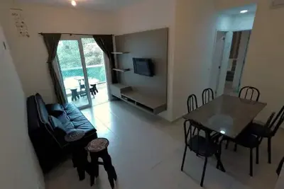 Image de Ubatuba-P. Large, wifi, 2 bedrooms, air conditioning, gourmet balcony, pool, sauna