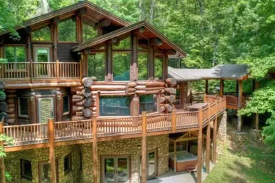 Image de Toccoa Riverfront Log Cabin - Aska Adventure Area - The River Ridge Lodge