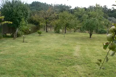 Small farm by the river