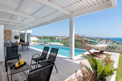 Image de Villa Exécutive à Rhodes | Villa Kastro | Superbes vues sur la mer | 3 chambres | Lindos