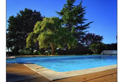 Image de Maison de vacances, terrasse privée, piscine partagée (12 x 6, au sel), au calme
