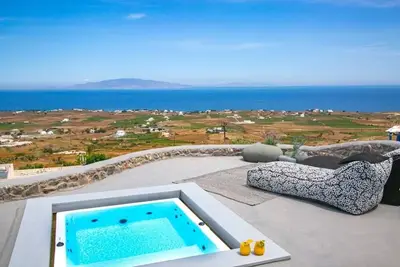 Image de Villa de luxe a Santorin | Villa Elysian Dyo | Spa prive | Climatisation | 1 chambre | Oia
