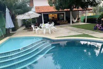 Image de Casa com 4 SuĂtes, Piscina no Melhor Trecho de Ponta de Serrambi