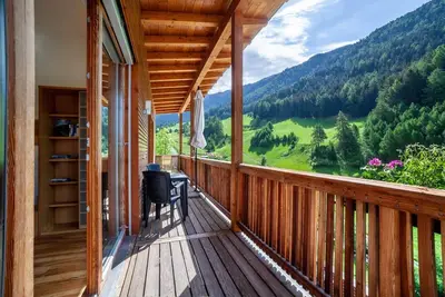 Image de Appartement \"Pritscheshof Balkon\" avec vue sur la montagne, balcon et terrasse