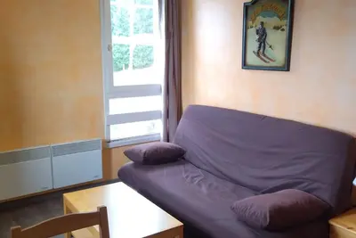 Image de Studio cabine au pied des pistes avec vue, parfait pour 4 personnes