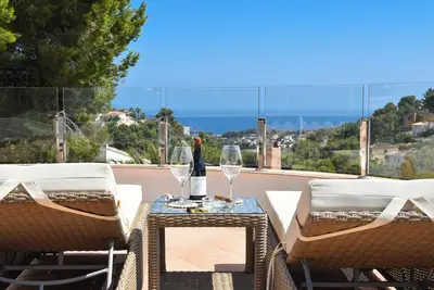 Image de Moraira-Benissa Casa del Corazon, house with beautiful views of the sea
