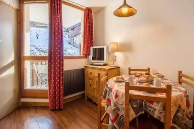 Image de Belle vue montagne ski aux pieds pour 4 Vallandry (Les Arcs) animaux acceptés.