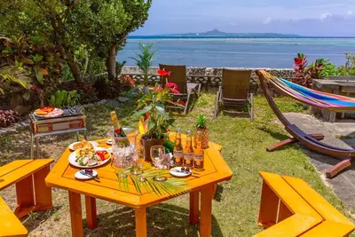 Image de Private accommodation along the beach Bbq while looking at the sea Inside the Fukugi trees in Bise / Kunigami-gun Okinawa