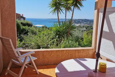 Image de Superbe vue mer à Sainte Maxime dans le golfe de Saint Tropez -Climatisé 2/4 p
