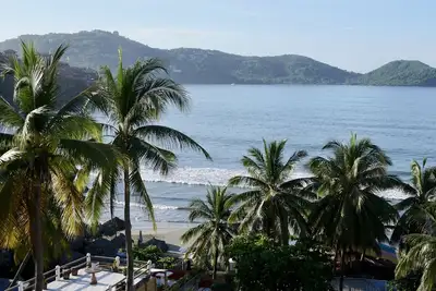 Perched above Playa La Madera, breathtaking views, steps from \"restaurant row\"