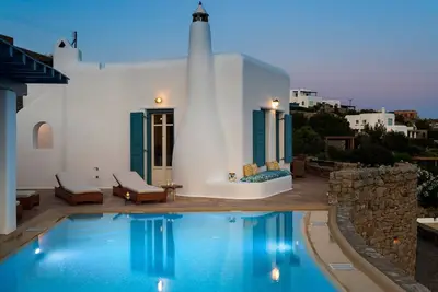 Image de Excellent Mykonos Villa | Villa Psarrou Kappa | 3 Bedrooms | Stunning Sea Views | Psarrou