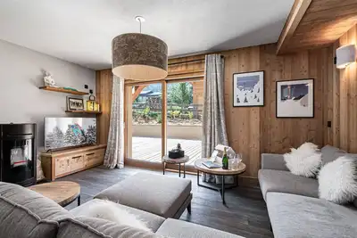 Image de Appartement neuf à Courchevel proche des pistes, 3 chambres, dortoir, wifi, parking