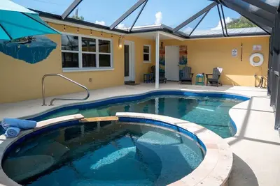 Image de Space Coast Family Getaway Beach+Pool+Spa The Sea Turtle Cottage