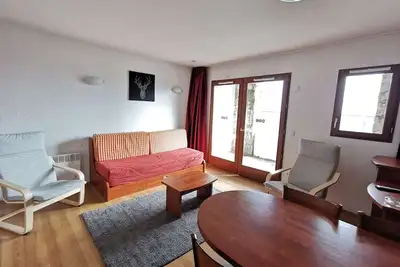 Image de Studio cabine 4 pers - Terrasse, Piscine, Fitness, Parking - Proche pistes