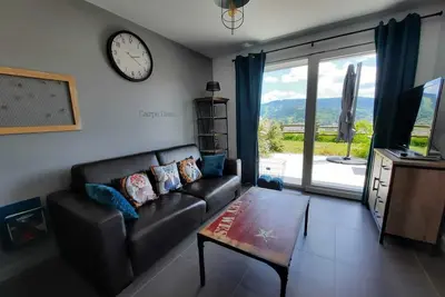 Image de Gerardmer: Appartement 2 pièces avec vue sur ville et pistes de ski