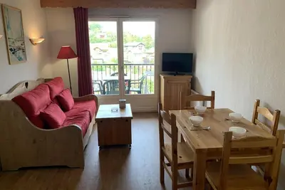 Image de À 100m des remontées, 4ème étage, balcon, télévision, casier à ski, 31m², Saint Gervais