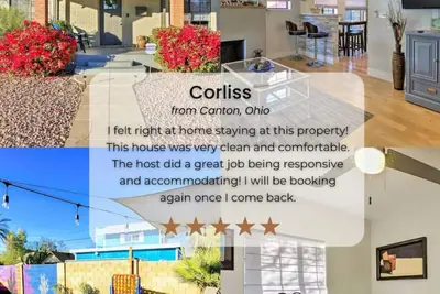 Palm house  · Phoenix Home w/renovated Pool & String Lights