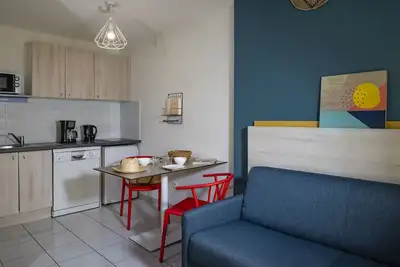 Image de Maisonnette 1 pièce + mezz. 2/4 pers. (32 m²) dans résidence avec piscine (34)