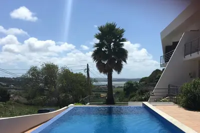 Deluxe villa for 6 with incredible view of the Óbidos Lagoon.