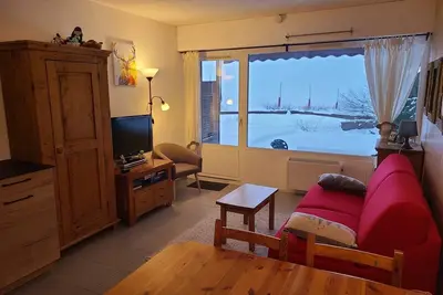 Image de Studio au pied des pistes avec terasse plein sud