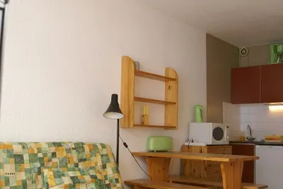 Studio au pied des pistes avec balcon et casier à skis
