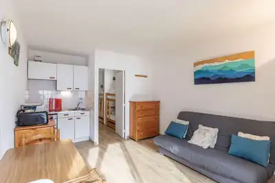 Image de Studio cabine cosy 4 pers - balcon sud, parking, à 20m des pistes