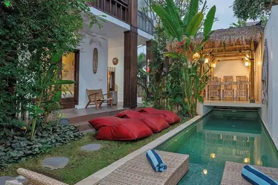 Image de Villa de charme à Echobeach avec vue rizières