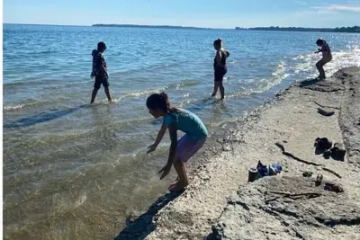 Image de The Little Jurassic Lake House. <br>keep in mind sometime Satellite Tv Doesn’t work.