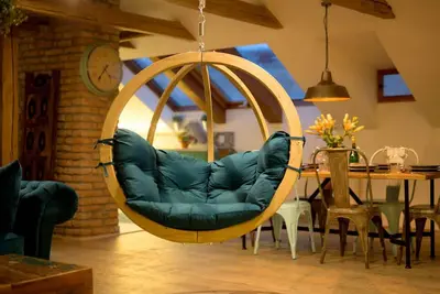 Image de Chill in a Hanging Chair at an Old Town Bohemian Loft