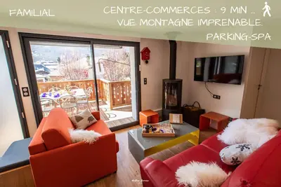 Image de Chalet Hygge Saint-Lary centre: Cosy / 2 ch / Spa / Vue imprenable / Parking