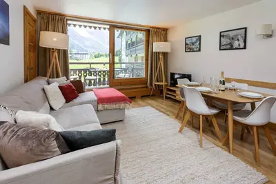 Image de Les Balcons du Savoy 104 appt est un hébergement de 2 chambres, 2 sdb dans le centre de Chamonix
