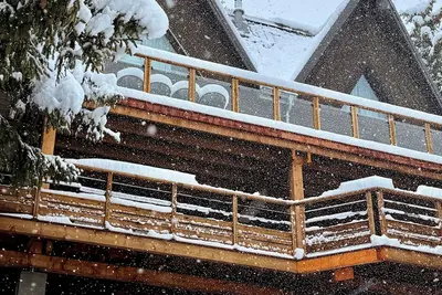 Image de Chalet Luxe 12p, vue 180° Sauna poêle parking wifi