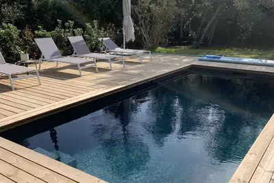 Villa mitoyenne cœur de Porto-Vecchio piscine chauffée / 4 chbrs / 2, 5 sdb 7pers