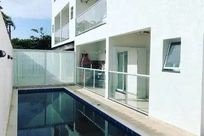 Image de Modern apartment facing the sea with its own barbecue and swimming pool - Ubatuba