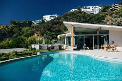 Classic Mid-Century Villa nestled in the iconic hills of West Hollywood.