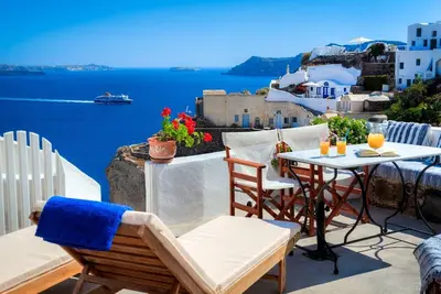 Image de Villa de luxe a Santorin | Villa Famille | 2 chambres | Magnifiques vues sur la mer | Oia